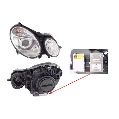 Right Headlamp (Xenon, Original Equipment) for Mercedes E CLASS 2002 2006