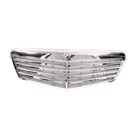 Mercedes Benz E Class W212 2009 2013 Grille, With Chrome Moulding, Elegance Models, TUV Approved