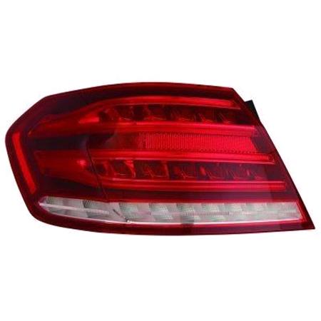 Left Rear Lamp (Outer, On Quarter Panel, Estate Models, LED, With Black Backing) for Mercedes E CLASS Estate 2013 2016