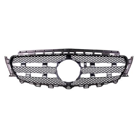 Mercedes E Class, W213 2016 2020 Front Bumper Grille, Inner Section, Matt Dark Grey, Supplied Without Chrome or Silver Painted Trim, TUV Approved