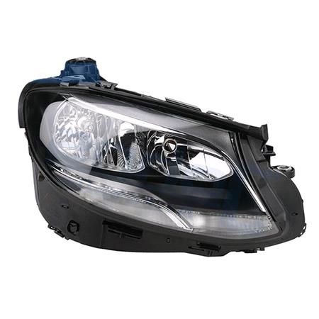 Right Headlamp (Halogen, Takes H7 / H7 Bulbs, With LED Daytime Running Lamp, Supplied With Motor) for Mercedes E CLASS T Model 2016 on