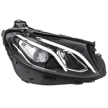 Right Headlamp (LED, With LED Daytime Running Light, Supplied Without LED Modules, Original Equipment) for Mercedes E CLASS 2016 2020