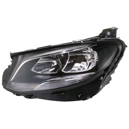 Left Headlamp (Halogen, Takes H7 / H7 Bulbs, With LED Daytime Running Lamp, Supplied With Motor, Original Equipment) for Mercedes E CLASS All Terrain 2016 on