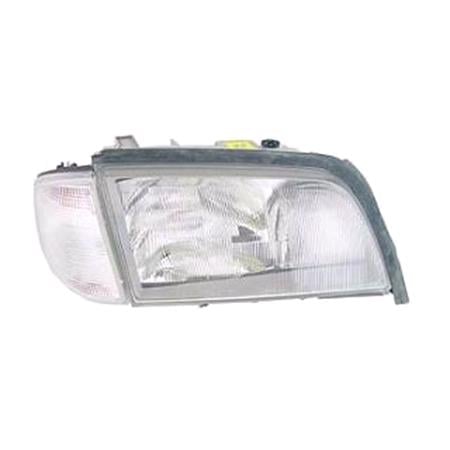 Right Headlamp (With Clear Indicator, Takes  x H1 & 1 x H3 Bulbs, Original Equipment) for Mercedes C CLASS 1993 1996