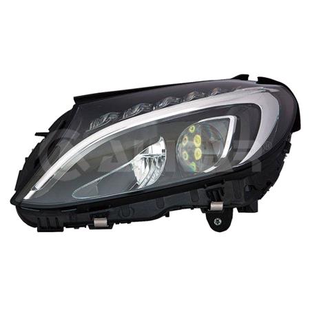 Left Headlamp (Full LED, Without Curve Light, Supplied Without LED Modules) for Mercedes C CLASS 2013 2018
