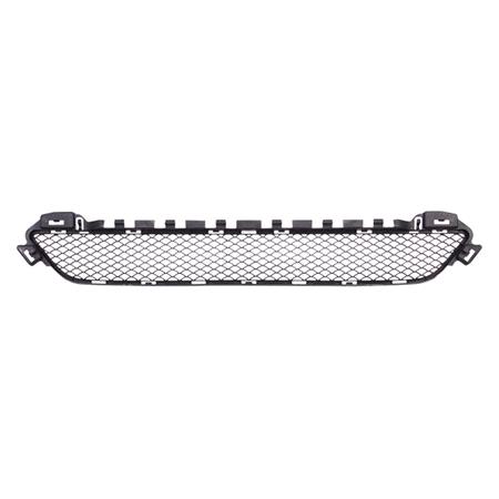 Mercedes C Class W205 2013 Onwards Front Bumper Grille, Centre Section, Matte Black, Not For AMG Package