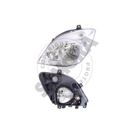 Left Headlamp (Halogen, Takes H7 / H7 Bulbs) for Mercedes SPRINTER 3,5 Flatbed Chassis 2006 2013