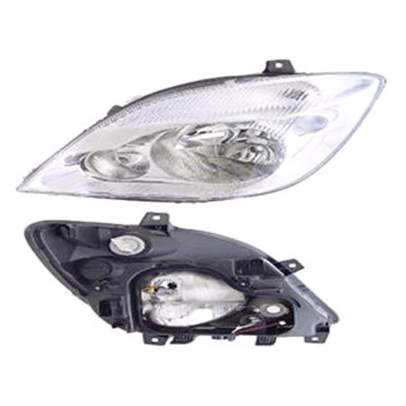 Left Headlamp (Halogen, Takes H7 / H7 Bulbs) for Mercedes SPRINTER 3,5 Flatbed Chassis 2006 2013