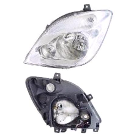 Left Headlamp (Halogen, Takes H7 / H7 Bulbs) for Mercedes SPRINTER 3,5 Flatbed Chassis 2006 2013