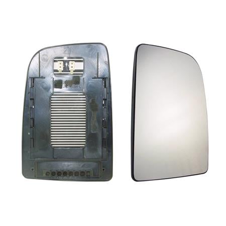 Right Wing Mirror Glass (heated, rectangular attachment) and Holder for Volkswagen CRAFTER 30 35 Bus, 2006 Onwards