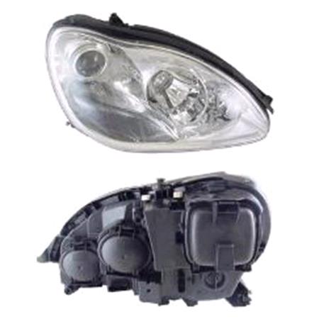 Right Headlamp (Halogen, Takes H7/H7 Bulbs, Original Equipment) for Mercedes S CLASS 2003 2006