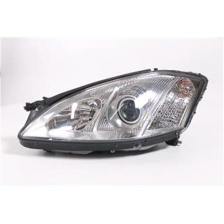 Left Headlamp (Halogen, Takes H7/H9 Bulbs, Original Equipment) for Mercedes S CLASS 2006 2009