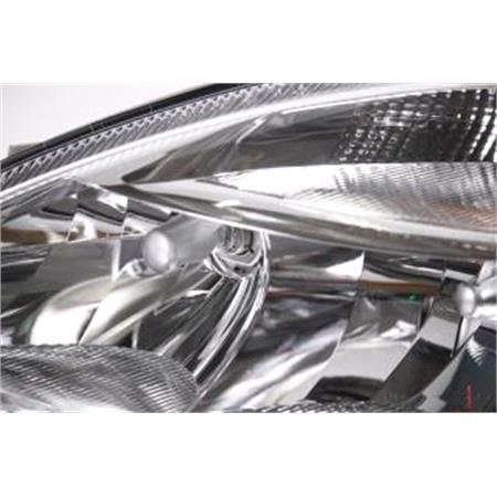 Left Headlamp (Halogen, Takes H4/H7 Bulbs, Models Without Fog Lamp, Original Equipment) for Mercedes A CLASS 2001 2004