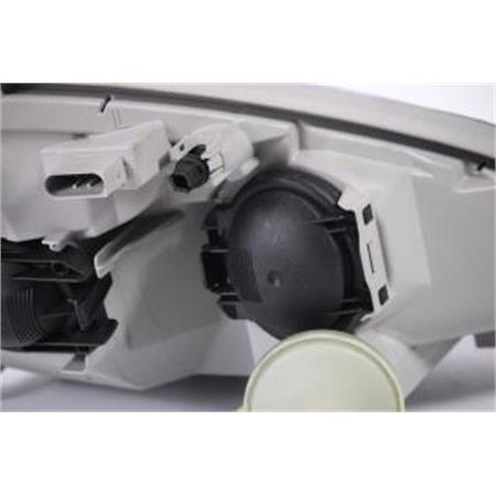 Left Headlamp (Halogen, Takes H4/H7 Bulbs, Models Without Fog Lamp, Original Equipment) for Mercedes A CLASS 2001 2004