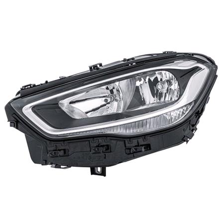 Left Headlamp (Halogen, Takes H7 / H7 Bulbs, With LED Daytime Running Light) for Mercedes GLA CLASS 2020 to 2023