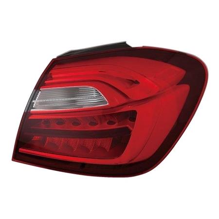 Right Rear Lamp (Outer, On Quarter Panel, LED / Halogen, Hatchback Models, For Vehicles With Halogen Headlamps) for Mercedes A CLASS 2018 2022