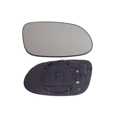 Right Wing Mirror Glass (heated, original equipment) and Holder for Mercedes CLK Convertible, 2003 2010