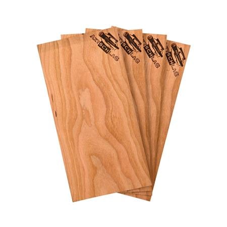 Axtschlag Barbecue Wood Planks   Cherry Wood (Pack of 4 Single Use)