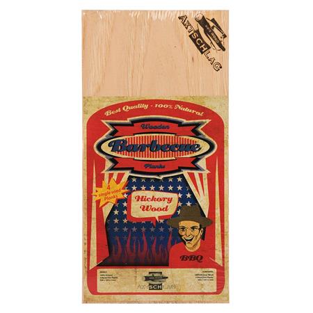 Axtschlag Barbecue Wood Planks   Hickory Wood (Pack of 4 Single Use)