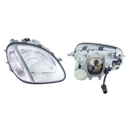Right Headlamp (Halogen, Supplied With Indicator, Original Equipment) for Mercedes SLK 1997 2004