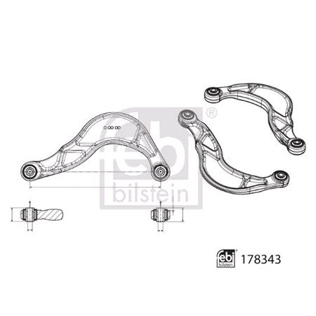 Febi Bilstein Rear Left/Right  Wishbone   178343