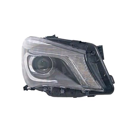 Right Headlamp (Xenon, Takes D3S Bulb, Without AFS, With LED DRL, Original Equipment) for Mercedes CLA Coupe 2013 to 2017