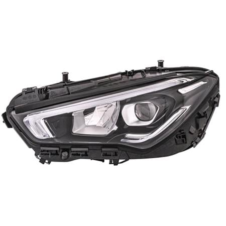 Left Headlamp (LED, Supplied Without Modules, Original Equipment) for Mercedes CLA 2019 to 2023