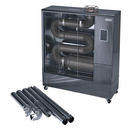 Draper 18070 230V Far Infrared Diesel Heater With Flue Kit, 51,500 BTU/15.1kW