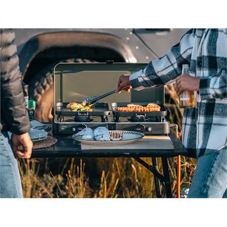 2 Cook 3 Pro Deluxe/ Portable 3 Piece/ Gas Barbeque/ Camp Cooker