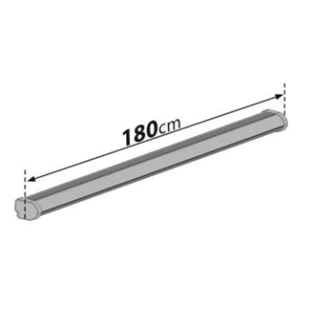 Nordrive 3 Aluminium Cargo Roof Bars (180 cm) for Citroen Relay Bus 2006 Onwards, With Built in Fixpoints