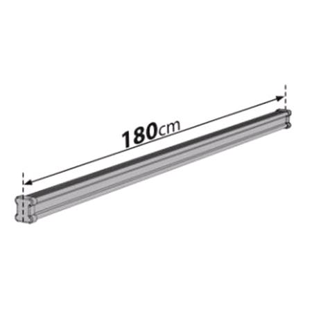 Nordrive 3 Steel Cargo Roof Bars (180 cm) for Vauxhall MOVANO Combi 1998 2010, with built in fixpoints