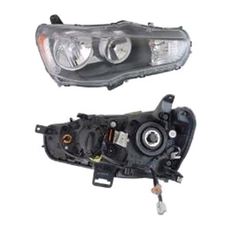 Right Headlamp (Halogen, Takes HB4 / HB3 Bulbs) for Mitsubishi LANCER Saloon 2007 on