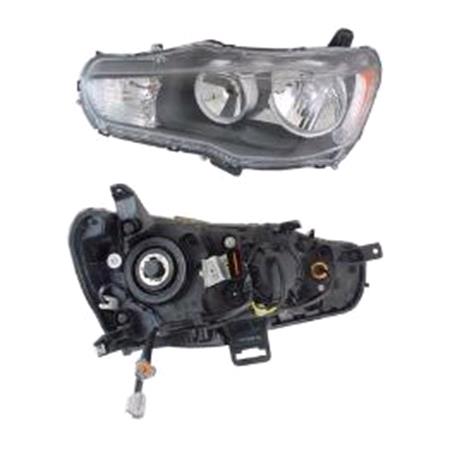 Left Headlamp. Halogen (Takes HB4 / HB3 Bulbs) for Mitsubishi LANCER Saloon 2007 on