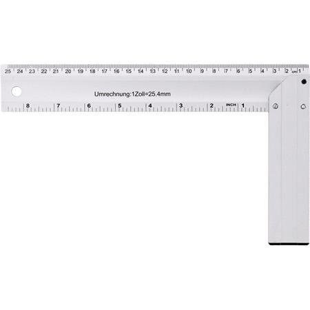 ALUMINIUM TRY SQUARE 250MM