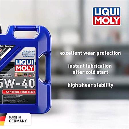Liqui Moly 5W 40 A3/B4 Synthoil High Tech Engine Oil   5 Litres