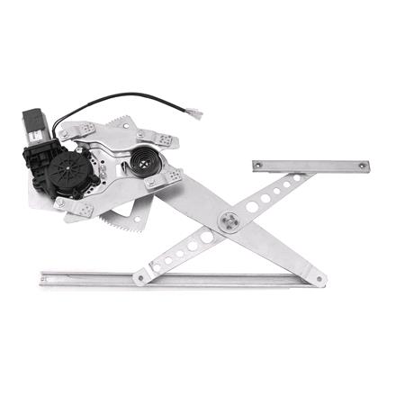 Front Left Electric Window Regulator (with motor) for MITSUBISHI L200 (K__T), 1996 2003, 2 Door Models, WITHOUT One Touch/Antipinch, motor has 2 pins/wires