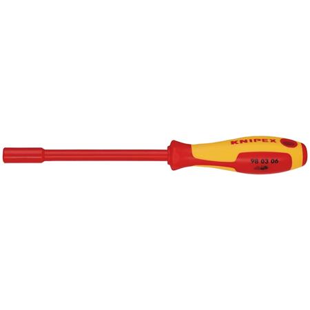 KNIPEX 18735 VDE Insulated Nut Driver, 6.0 x 125mm