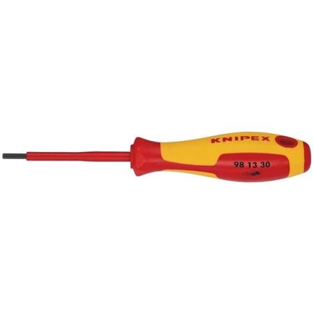 KNIPEX 18775 VDE Insulated Hexagon Screwdriver, 3.0 x 75mm