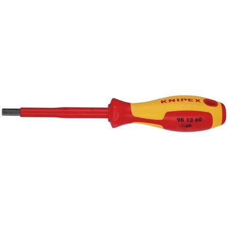 KNIPEX 18779 VDE Insulated Hexagon Screwdriver, 6.0 x 75mm