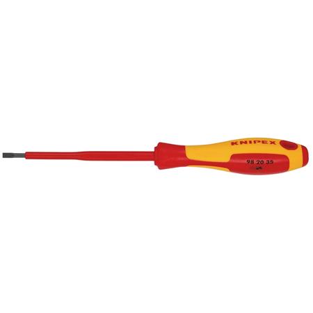 KNIPEX 18790 VDE Insulated Slotted Screwdriver, 3.5 x 100mm