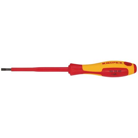 KNIPEX 18791 VDE Insulated Slotted Screwdriver, 4.0 x 100mm