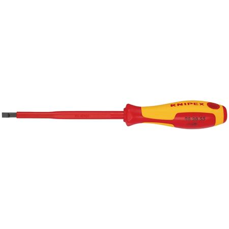 KNIPEX 18793 VDE Insulated Slotted Screwdriver, 5.5 x 125mm