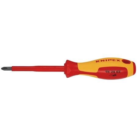 KNIPEX 18803 VDE Insulated Screwdriver, PH2 x 100mm