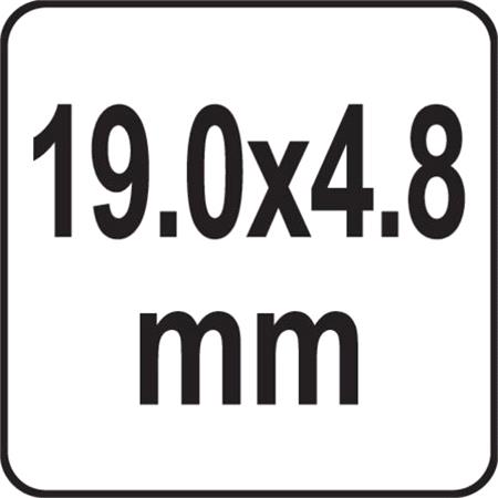 ALUMINIUM BLIND RIVETS 19.0x4.8MM 50PCS