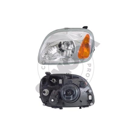 Left Headlamp (Takes H4 Bulb, With Load Level Adjustment, Supplied With Motor & Bulb, Original Equipment) for Nissan MICRA 2000 2002