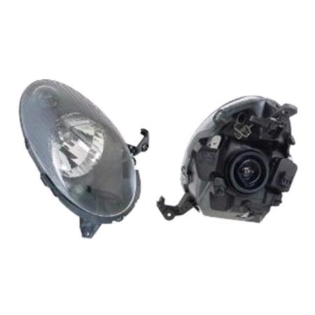 Right Headlamp (Takes H4 Bulb, Supplied With Motor, Original Equipment) for Nissan MICRA 2005 2007