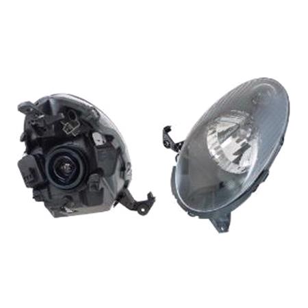 Left Headlamp (Takes H4 Bulb, Supplied With Motor, Original Equipment) for Nissan MICRA 2005 2007