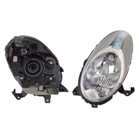 Left Headlamp (Takes H4 Bulb) for Nissan MICRA 2008 2011