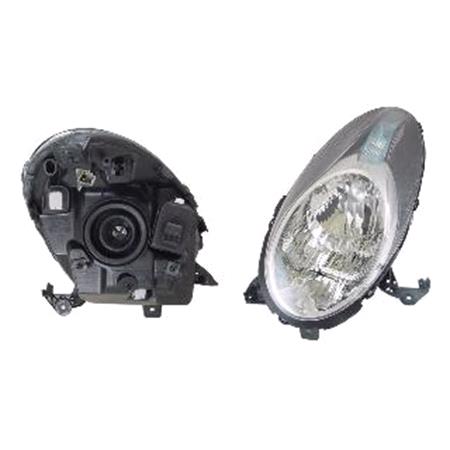 Left Headlamp (Takes H4 Bulb, Supplied With Motor & Bulb, Original Equipment) for Nissan MICRA 2008 on