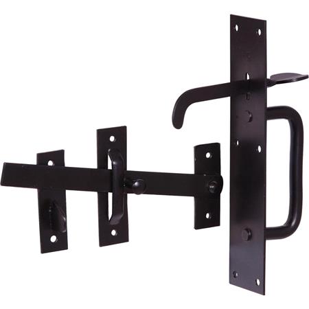 MOY Suffolk Latch Japanned Carded   Black